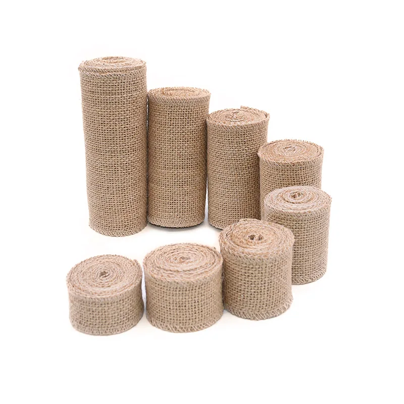 2 м лента из натуральной джутовой мешковины гессианская пеньковая винтажные