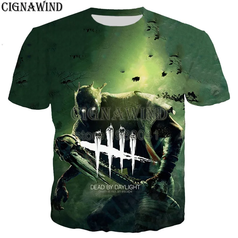 Новая популярная Футболка серии Dead By Daylight для мужчин и женщин с 3D принтом модная