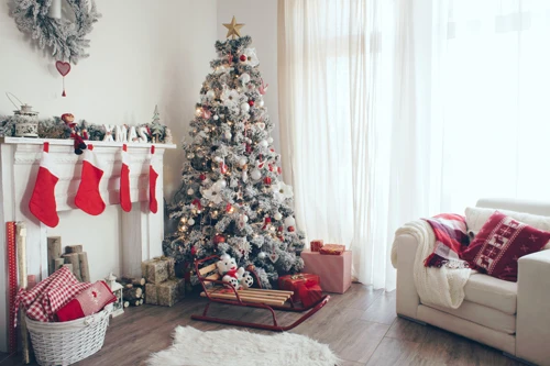 

Sofa Background For Photo Studios Vinyl Christmas Tree Decorations For Home 300x180cm studio background