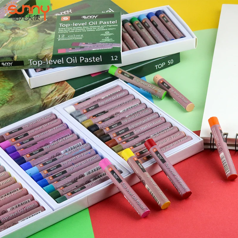

12/18/36/50 Colors Top Level Pastel Chalks Oil Painting Stick Crayon Graffiti Pen Pastel Colors