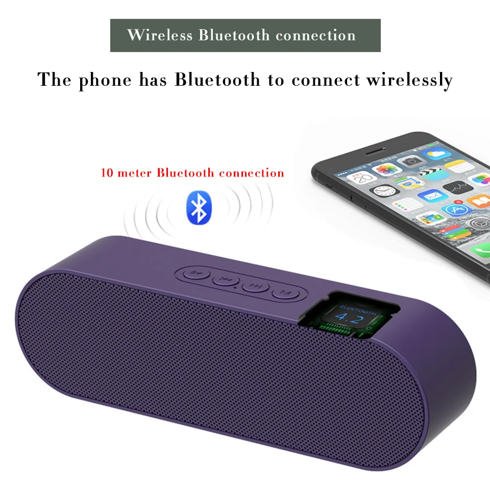 Мощный Bluetooth динамик 10 Вт fm-радио TF карта сабвуфер Колонка Саундбар ТВ Hifi звуковая