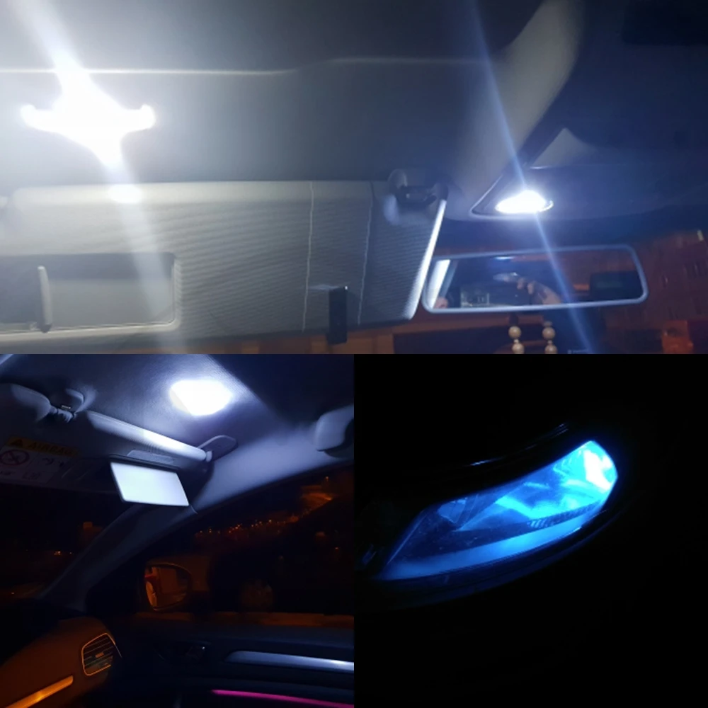 Светодиодная автомобильная лампа XENPLUS 10 шт. 12 В постоянного тока T10 5050 супербелая