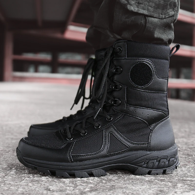 

2019 Winter Tactical Boots Men Breathable Camouflage Army Desert Safety Shoes Military Combat Boots
