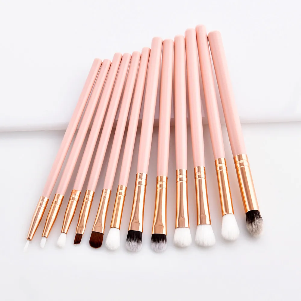 2018 New Arrivals Free Shipping12Pcs Professional Make-up Brush Foundation Eye Shadow Eyeliner Lip Tool | Красота и здоровье