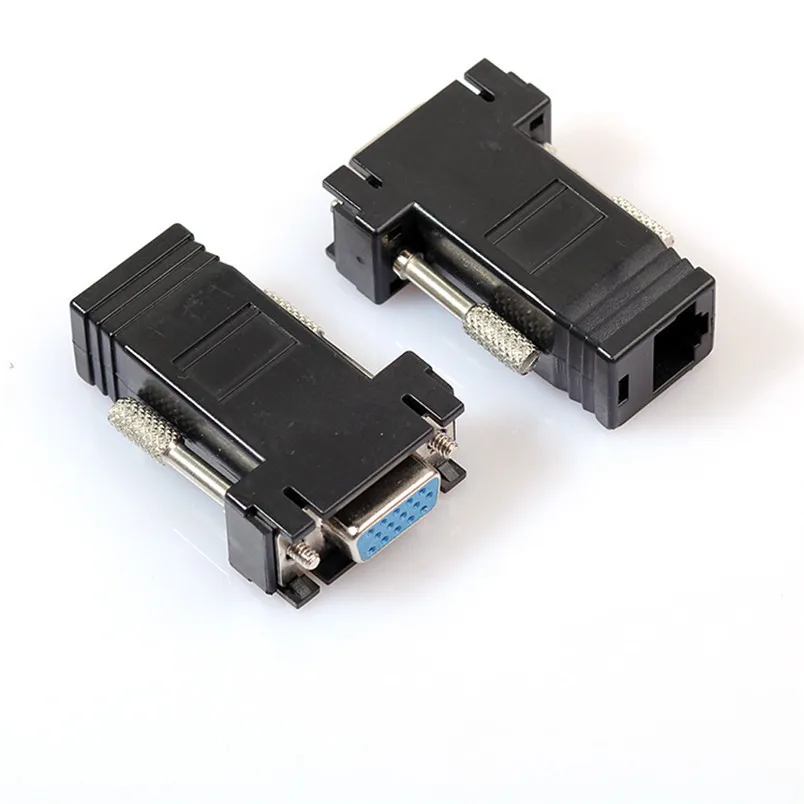 Горячий бренд D3 1 шт VGA удлинитель Мужской Женский к LAN RJ45 CAT5 CAT6 сетевой кабель
