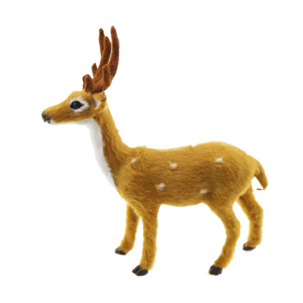 FS5 Creative Christmas Deer Scene Arrangement Props Elk Plush Simulation sep11 | Дом и сад