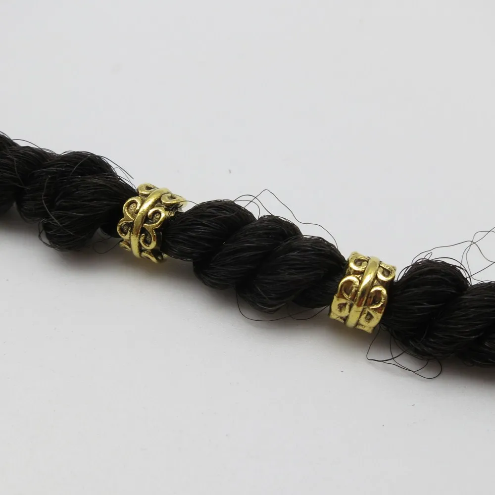5 шт. Позолоченные стильные заколки для волос dread dreadlock бусины приблизительно 2 мм