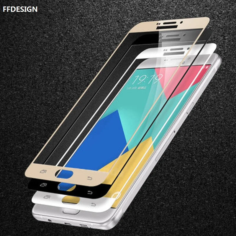 Закаленное стекло с полным покрытием для Samsung Galaxy S7 S6 Note 4 5 A3 A5 A7 J3 J5 J7 2016 2017