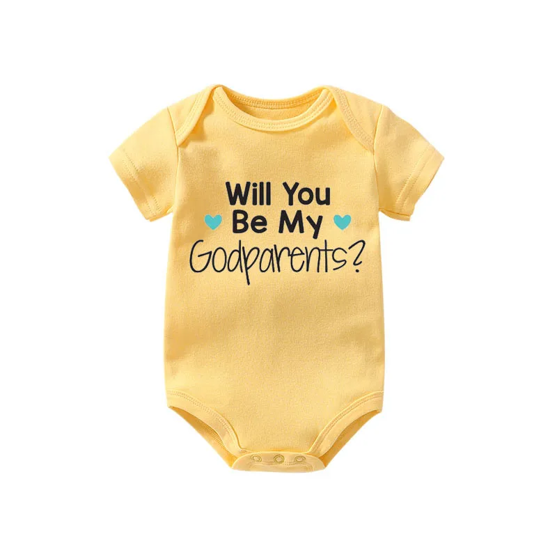 Новый дизайн модное боди ysculbutol с надписью will you be my godродители индивидуальная