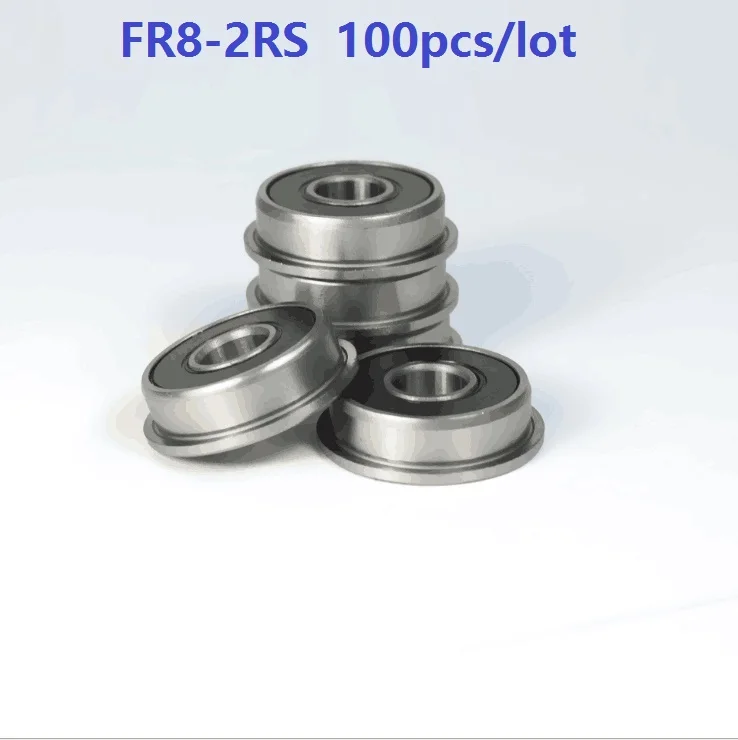 Фланцевый шарикоподшипник 100 шт. фланцевый подшипник резиновый 1/2X1/8X5/16 X дюйма