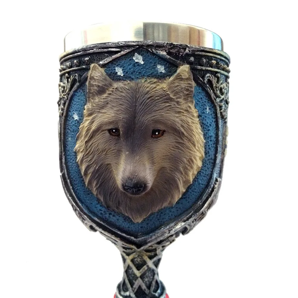 Кофейные кружки 3D Wolf крутая каучуковая посуда из нержавеющей стали бокал Старка