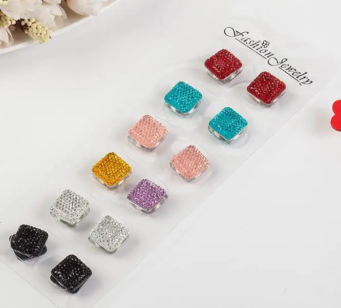 6 colors mix Хрустальная Цветочная вуаль Брошь булавка элегантный магнит брошь хиджаб булавка мусульманская девочка Бурка шарф фиксация булавка пряжка 12 шт - Окраска металла: 6 colors mix