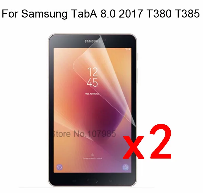 2 шт./лот прозрачная защитная пленка для экрана Samsung Galaxy Tab A 8 0 2017 T380 T385 SM-T380 дюймов