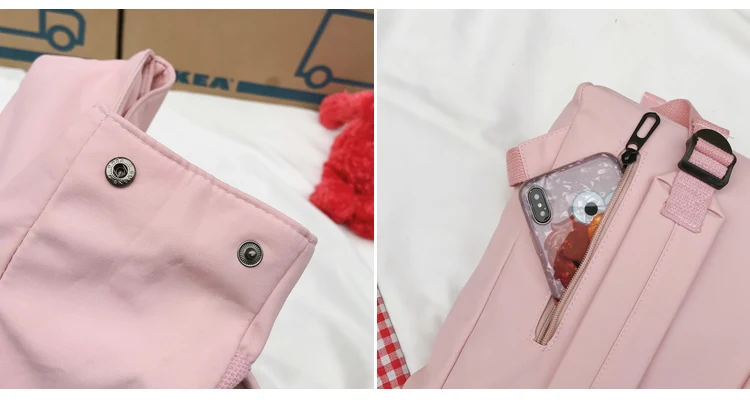 Повседневный прозрачный водонепроницаемый женский рюкзак Харадзюку, нейлоновый рюкзак для путешествий, милый маленький рюкзак с уткой, школьные сумки для девочек, рюкзак