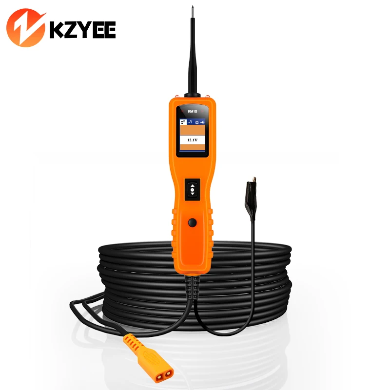 KZYEE KM10 12 В PowerScan OBD2 тестер цепи автомобиля OBD Автомобильный диагностический инструмент Электрическая система тестер напряжения тока тестер