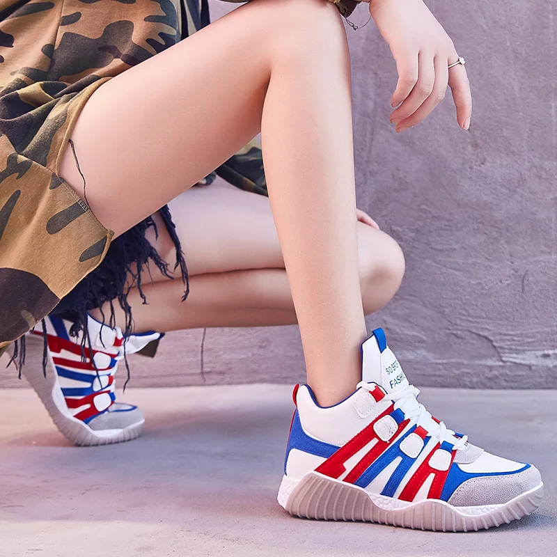 SUROM Женская белая весенняя обувь для бега дышащая плюшевая теплая спортивная