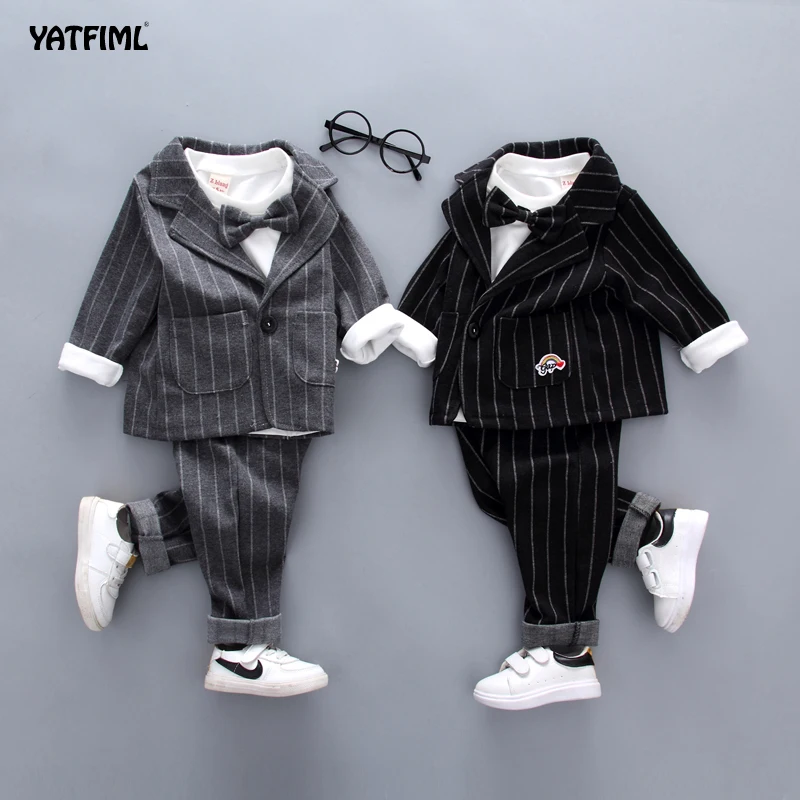 

YATFIML Children 3 Piece Suit Spring Gentleman Suit For Boy Formal Kids for Wedding Elegant Boy Evening Clothing Party