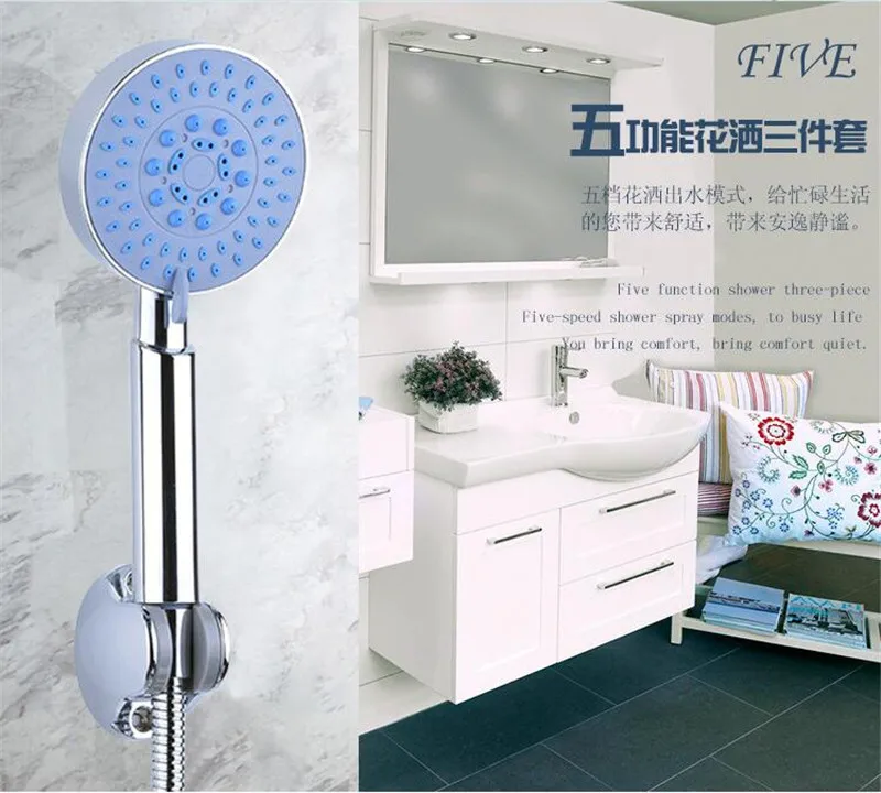 Сменные насадки для душа высокого давления с 5 настройками|bathroom hose|bathroom shower hoseshower