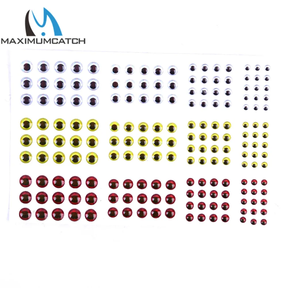 Рыболовные глаза для приманки Maximucatch рыболовные рыбалки из серебристого +