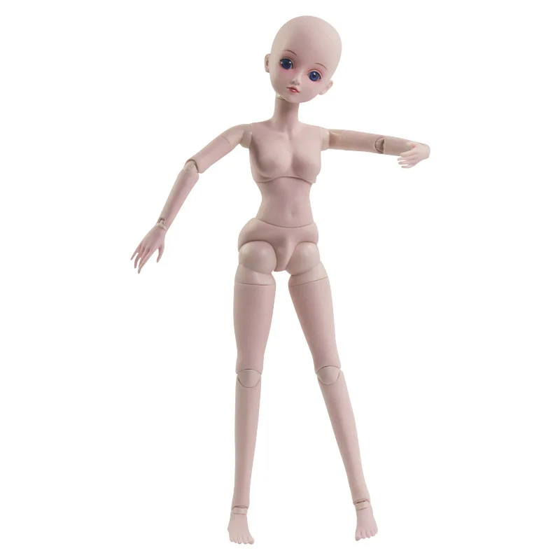 

19 Moveable Jointed 60cm 1/3 BJD Dolls Female Naked Nude Women Doll and clothes Fashion Dolls Toy For Girls Gift