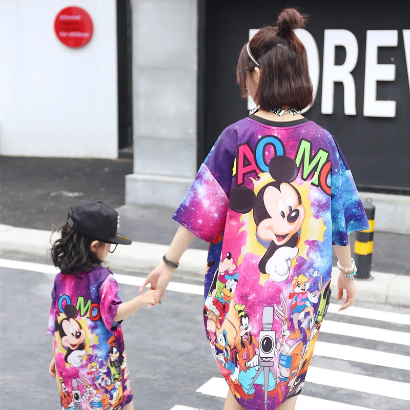 Платья для мамы и дочки свадебное платье рубашка наряды родителей детей летняя