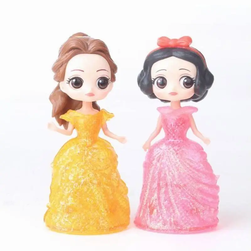 12 шт./лот Белоснежка Золушка Алиса Волшебная заколка кристаллическое платье ПВХ
