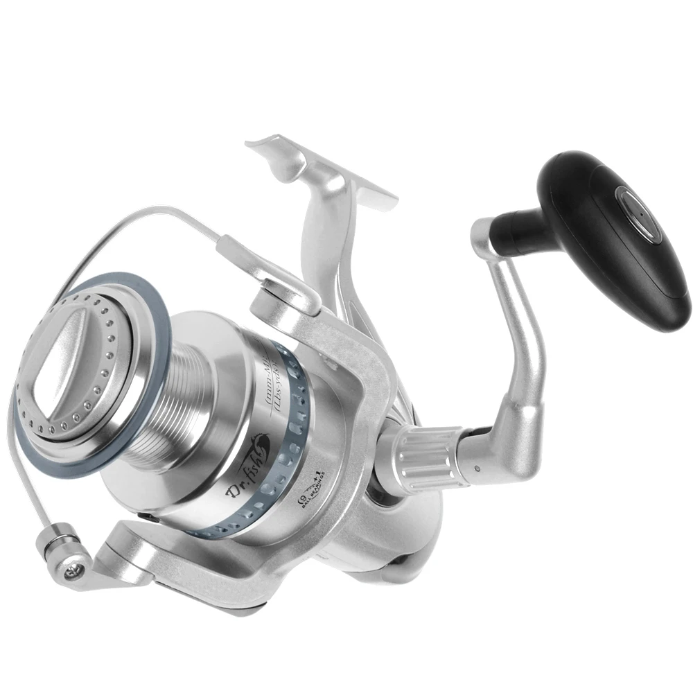 

Спиннинговая катушка Dr.Fish, 9 + 1 шарикоподшипник, для морской рыбалки, 11000: 1, макс. нагрузка 12-33lb