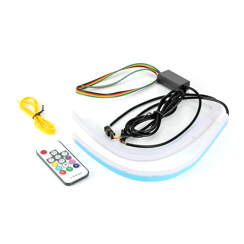 Aotogo RGB тонкий последовательный гибсветодиодный светодиод DRL для передних фар