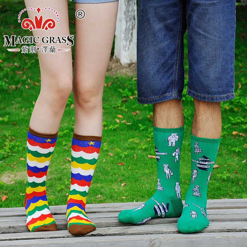 

Men Sock Women Socks Travel Long Tube Piles of Couple Motion Cartoon Sweet Fashion Leisure Cotton Socks Yellow Villain
