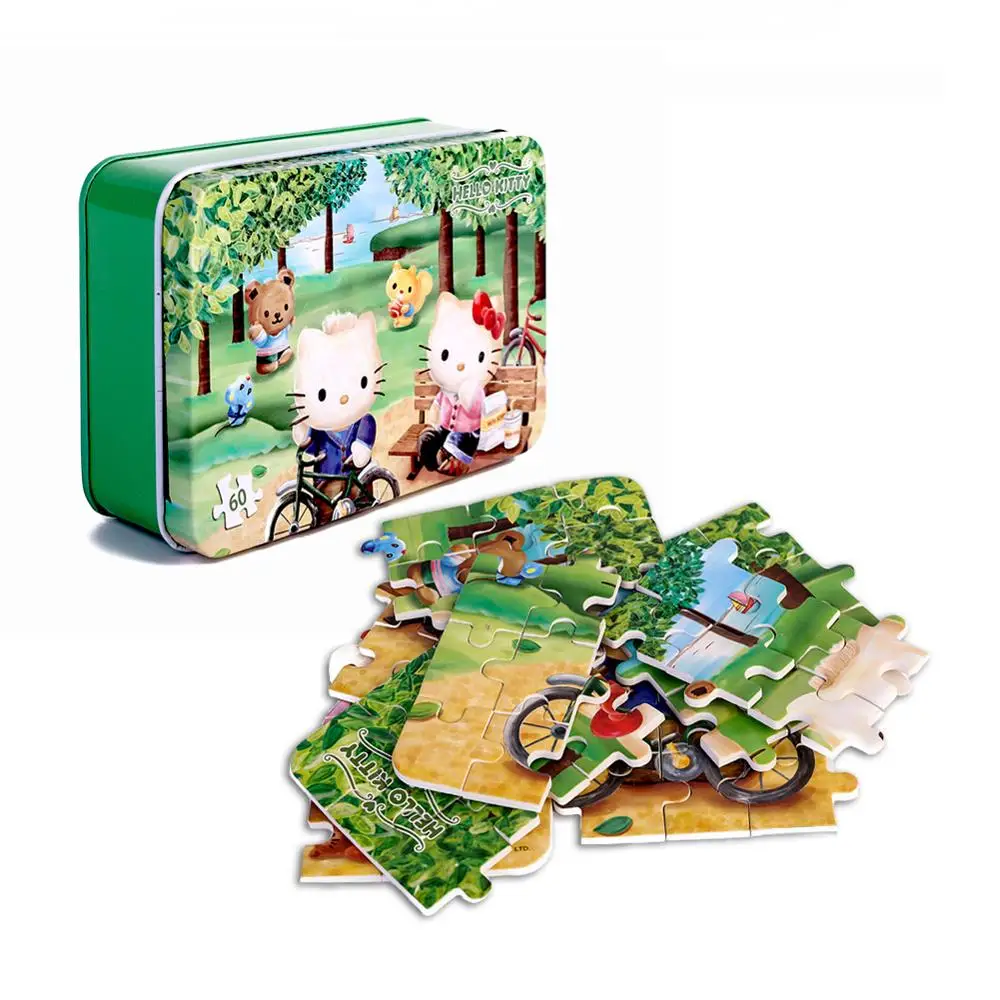 Hello kitty 60 частей головоломки для детей 4-8 Обучающие Развивающие игрушки | Игрушки и