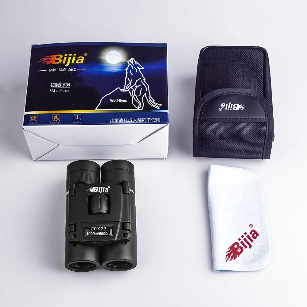 BIJIA HD 20x22 Профессиональный охотничий Мини Складной Карманный телескоп BAK4 FMC