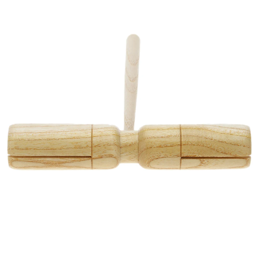 Деревянная игрушка ворона музыкальный перкуссионный инструмент двухцветная