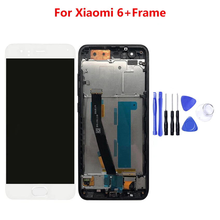 ЖК-дисплей с сенсорным экраном и рамкой в сборе для Xiaomi Mi 6 Mi6 5 15 дюйма | Мобильные