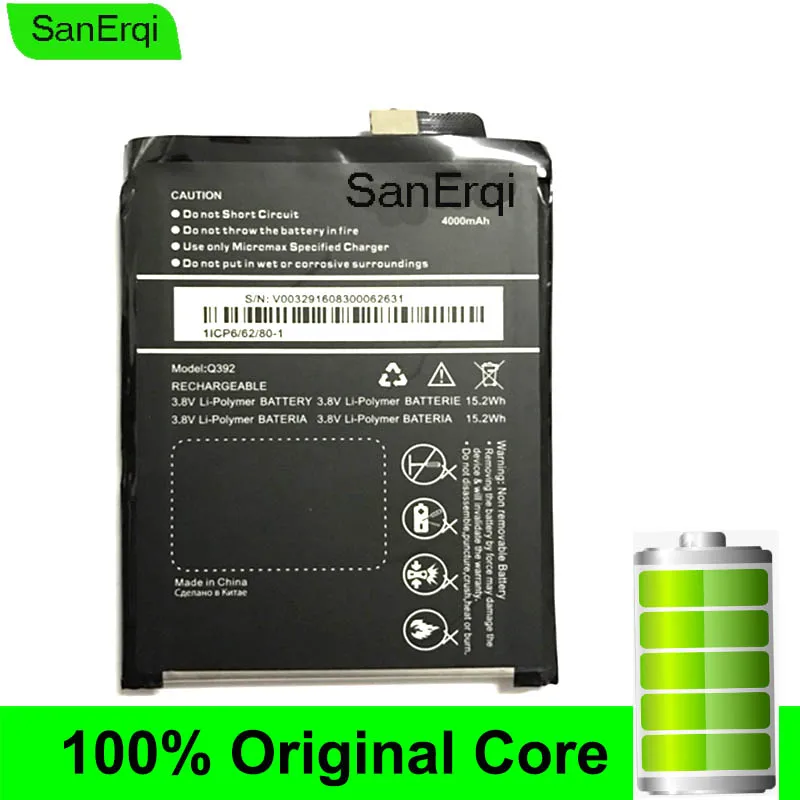 Новый протестированный аккумулятор 4000 мАч для Micromax Q392|mobile phone battery|battery forbattery for