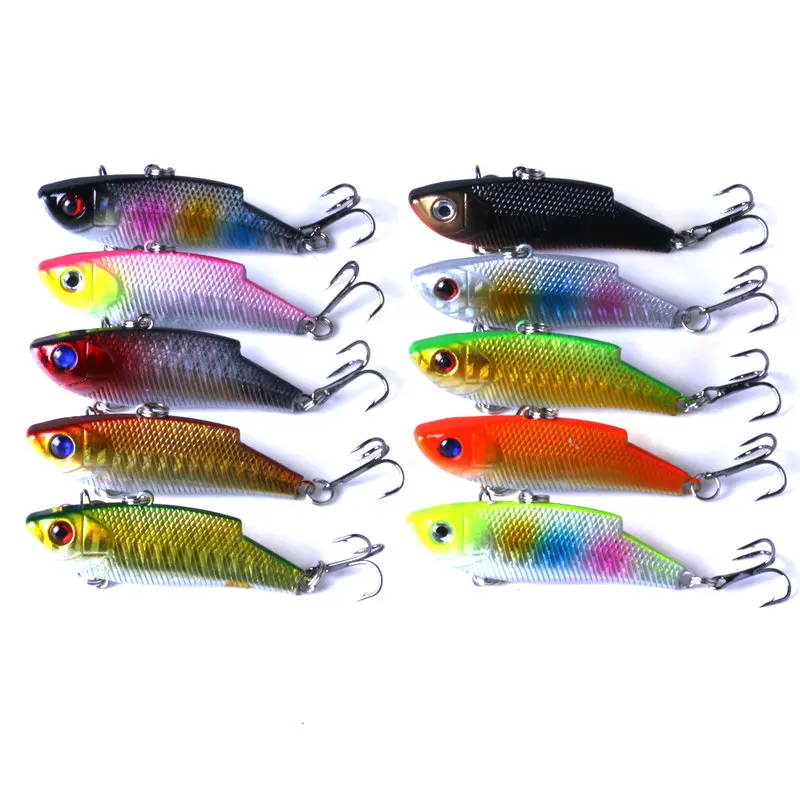 HENGJIA смешанные рыболовные приманки Minnow и VIB жесткие Искусственные воблеры