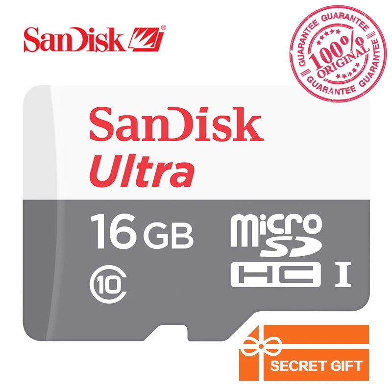 Sandisk Ultra micro SDHC/micro SDXC UHS I карты памяти 48 МБ/с./с. SD 64 ГБ 32 Гб 16 8 Class 10 с адаптером|card reader