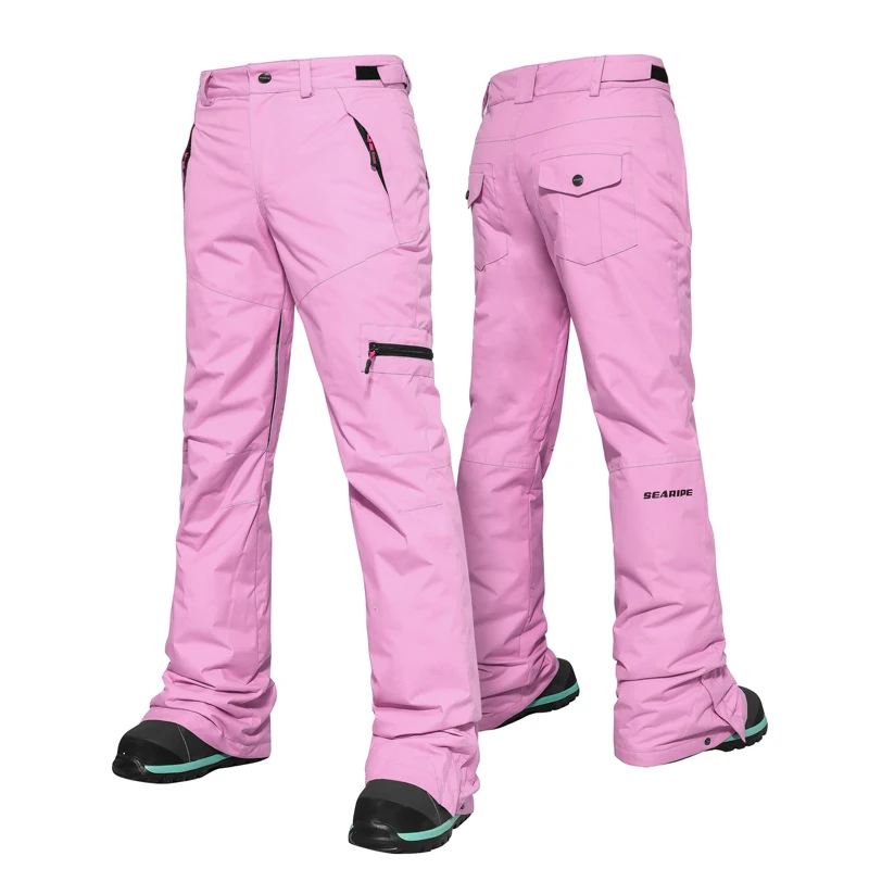 SEARIPE Winter Womens Ski suits High Quality Ski Jacket women Pants Snow Warm Waterproof Windproof Skiing And Snowboard jacket