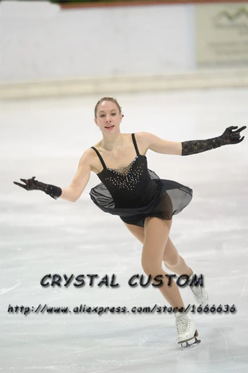 

Custom Figure Skating Dresses For Girls Fashion New Brand Competition Children Ice Figure Skating Dresses Crystal DR3796