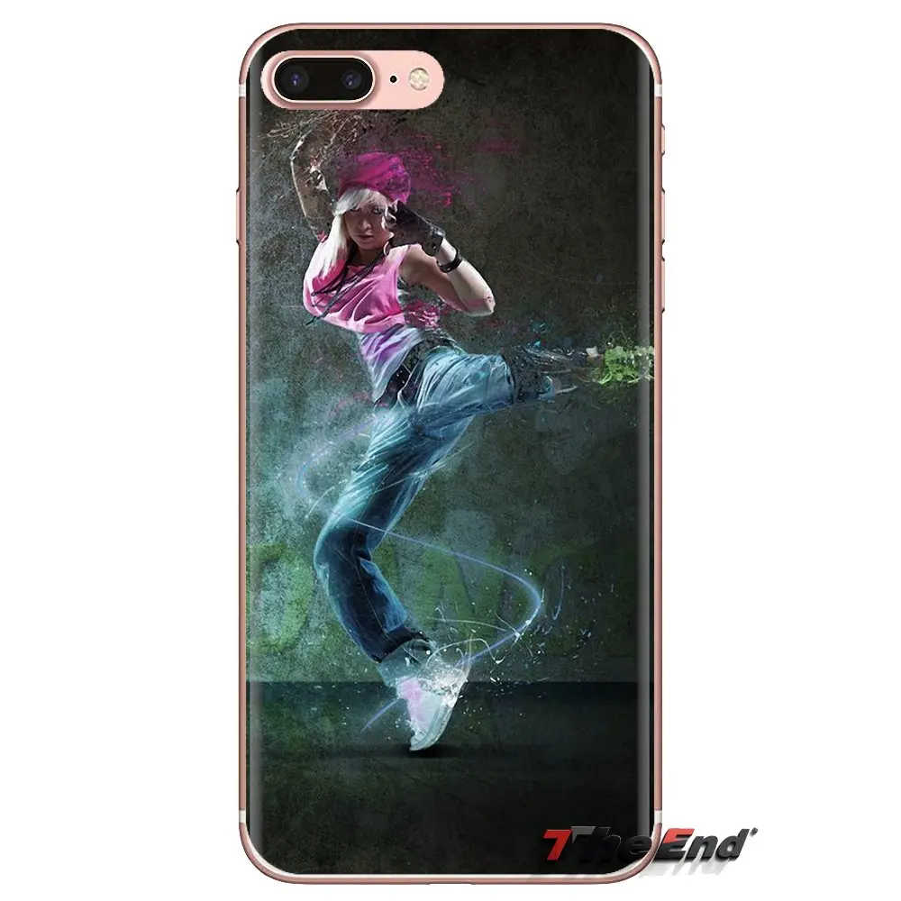 For Samsung Galaxy S3 S4 S5 Mini S6 S7 Edge S8 S9 S10 Plus Note 3 4 5 8 9 Breaking Dancing Break dance Soft Transparent Bag Case |