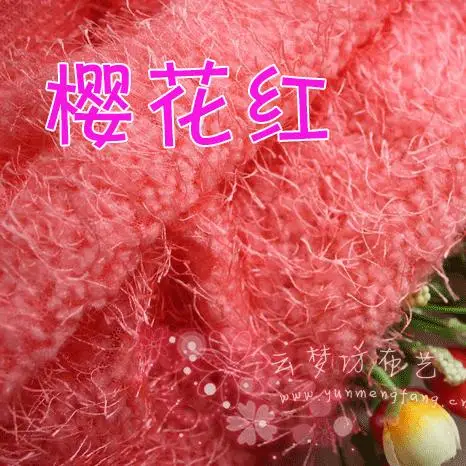 Ярко-розовая бархатная плюшевая ткань Yushu флисовый материал ручной работы