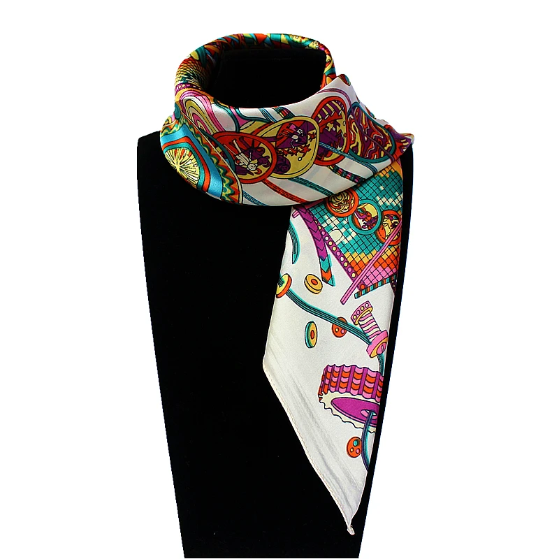Женский квадратный шарф из искусственного шёлка 60 х60 см|square scarf|satin scarfsilk satin scarf |