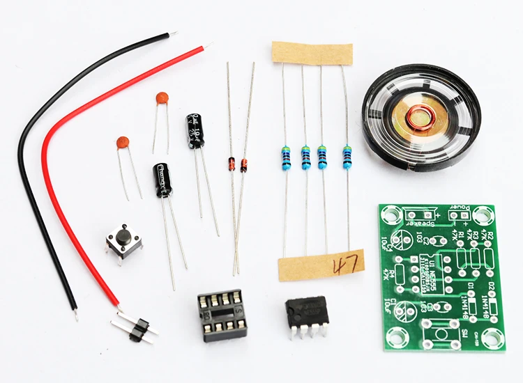 Diy Электронный комплект NE555 дверной звонок kit Электронная сварки практика