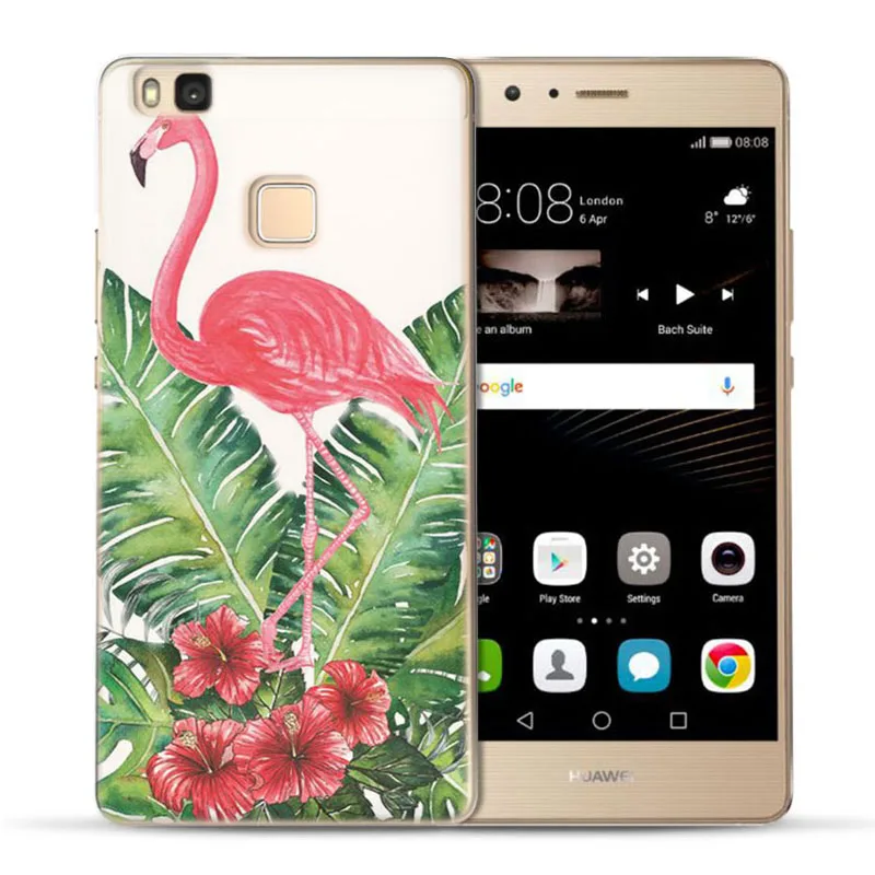 MLCRIYG мягкий чехол для телефона Huawei P9 Lite/P8 Lite/P10 Lite ТПУ с цветными пламени птица в
