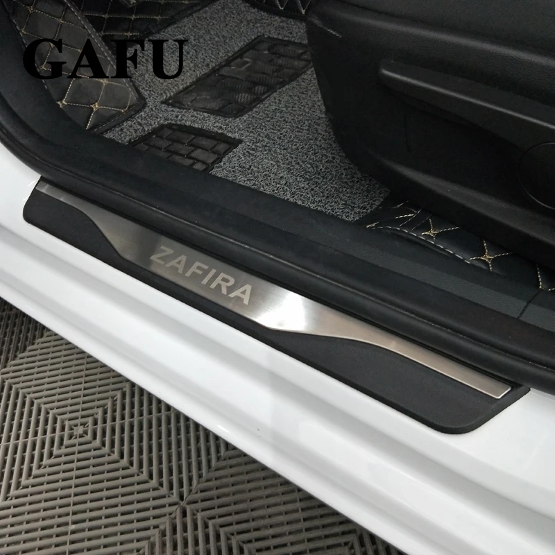 Для Opel Zafira c Накладка на порог из нержавеющей стали для Vauxhall Zafira Tourer c наклейки для стайлинга автомобилей аксессуары 4 шт