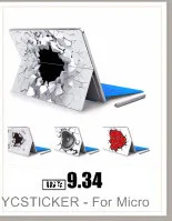 GOOYIYO-для Micro Surface Pro 4 5 виниловая наклейка на заднюю панель Полная наклейка на планшет с геометрическим принтом, кожный чехол, логотип, вырезанный