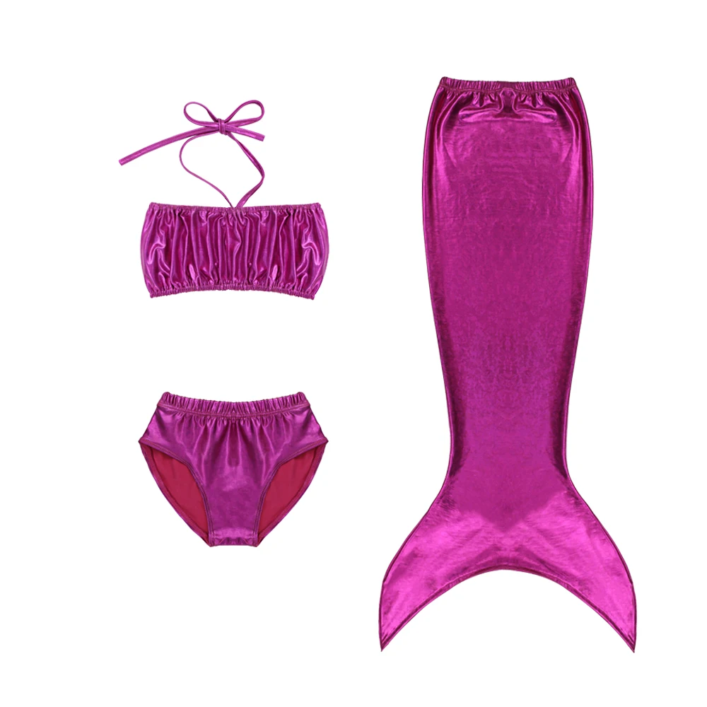 Детское платье русалки для маленьких девочек многоцветный купальник в полоску с