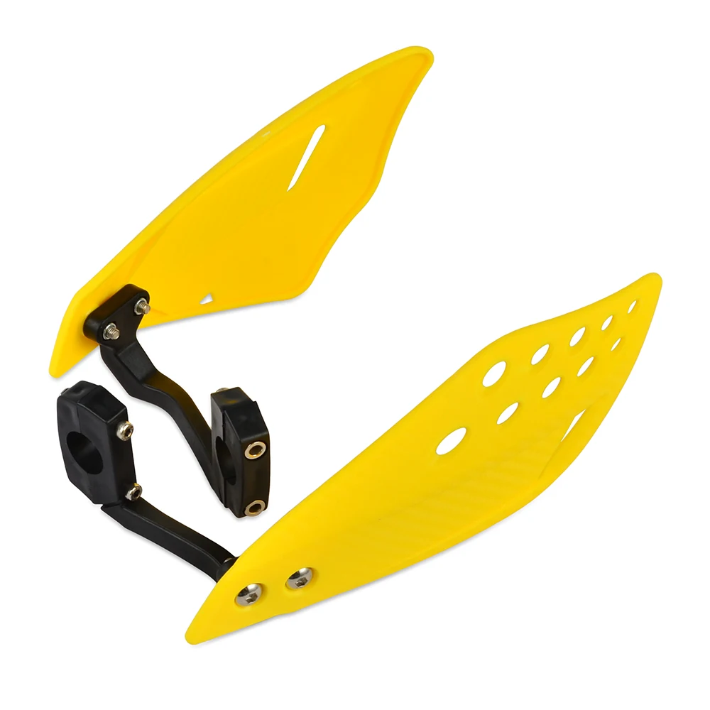 Yellow Мотоцикл 7/" 22 мм щетка для рук Защита для Kawasaki KX100 KX125 KX250 KX300 KX450 KX500 KX250F KX450F - Цвет: Yellow