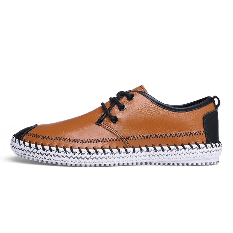 ZUNYU Brand Men Shoes 2018 New Breathable Comfortable Split Leather Loafers Luxury Men's Flats Casual Size 38-48 | Обувь