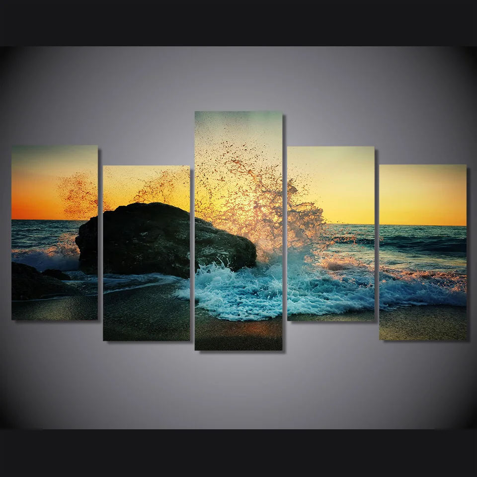 

HD Printed Beach surf reef Painting on canvas room decoration print poster picture canvas Free shipping/gg-1552
