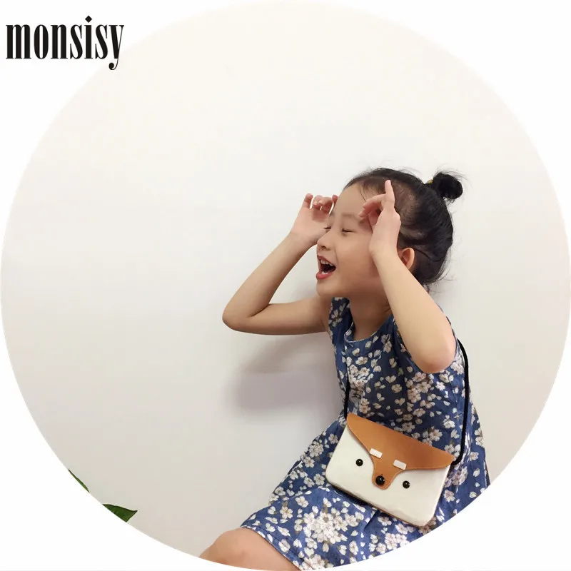 Кошелек и сумочка Monsisy для девочек детский бумажник с рисунком лисы медведя